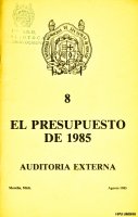 El presupuesto de 1985, Auditoría externa
