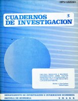 Cuadernos de investigación, Departamento de Investigación e Información Económica