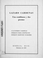 90.- Lázaro Cárdenas_ Una semblanza y dos poemas