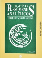 Boletín de resúmenes analíticos sobre educación de adultos