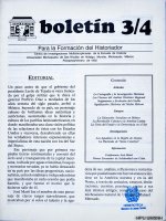 Boletín para la formación del historiador