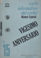 Carta informativa del Crefal XX Aniversario