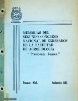 Memorias del segundo congreso nacional de egresados de la Facultad de Agrobiología Presidente Juárez